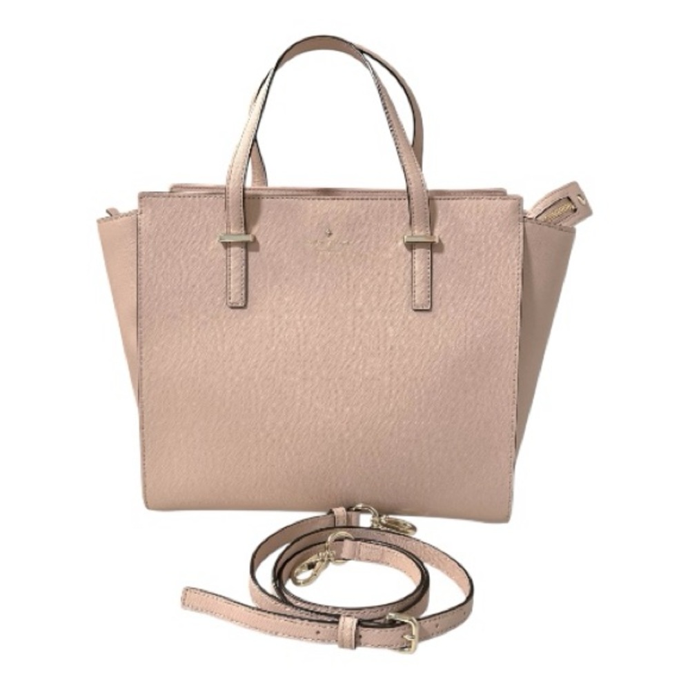 kate spade Blush Pink Saffiano Leather Tote with Detachable Strap